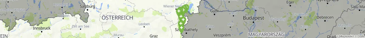 Map view for Pharmacies emergency services nearby Großwarasdorf (Oberpullendorf, Burgenland)